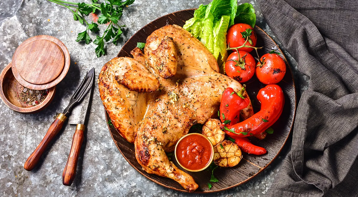 Цыпленок табака в духовке