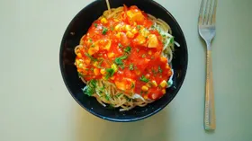 Рецепты с мукой пшеничной, курятиной и пастой