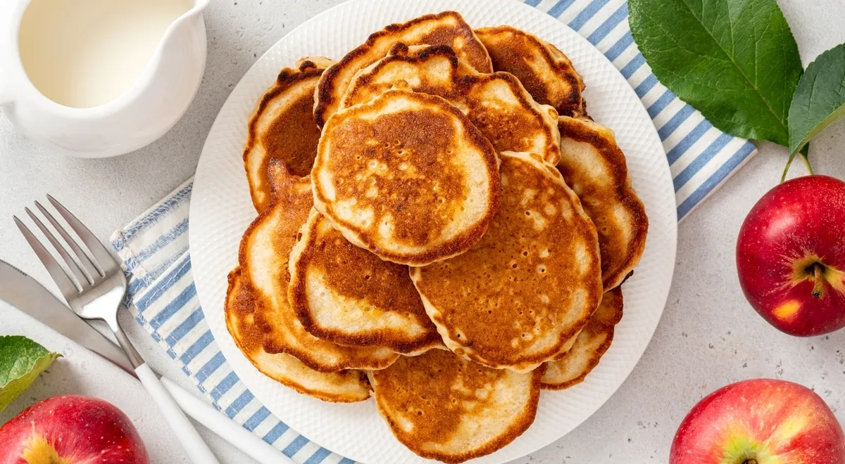 Яблочные оладушки