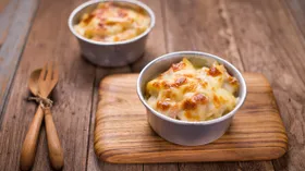 Жюльен из мидий и креветок