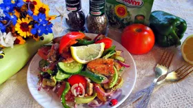 Рецепты с кунжутом, томатами и огурцом