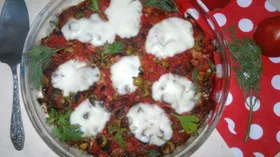 Рецепты с овощами, мясом и сыром Моцарелла