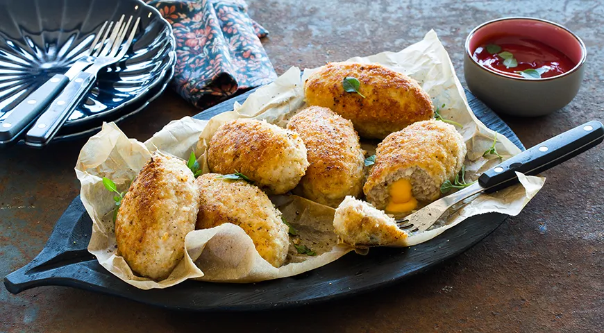 Рецепт куриных котлет с сыром