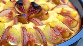 Рецепты с молочной продукцией, фруктами и мукой кукурузной