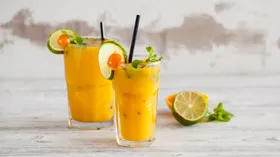 Рецепты с фруктами, мятой и соком