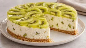 Творожный торт с киви