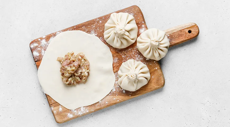 Хинкали с курицей