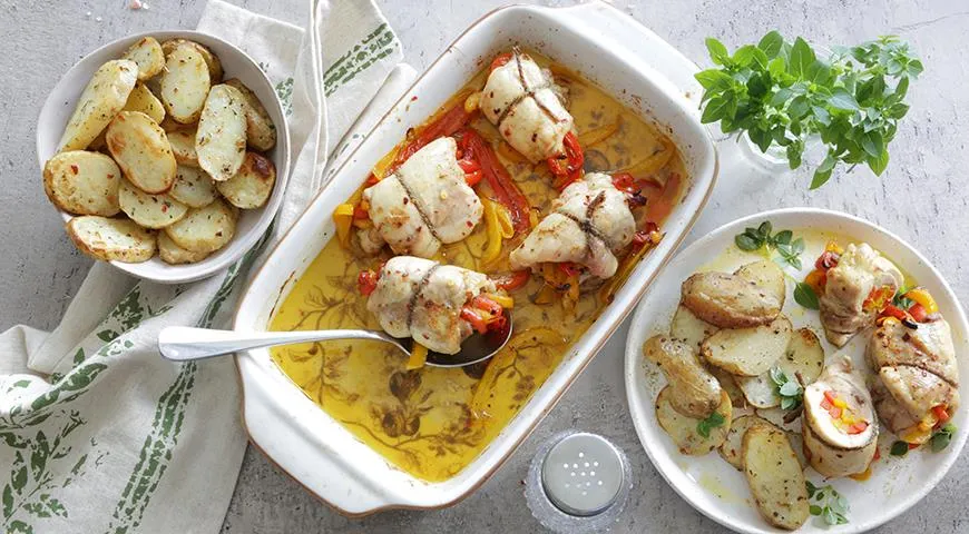 Рецепт куриных бедрышек со сладким перцем