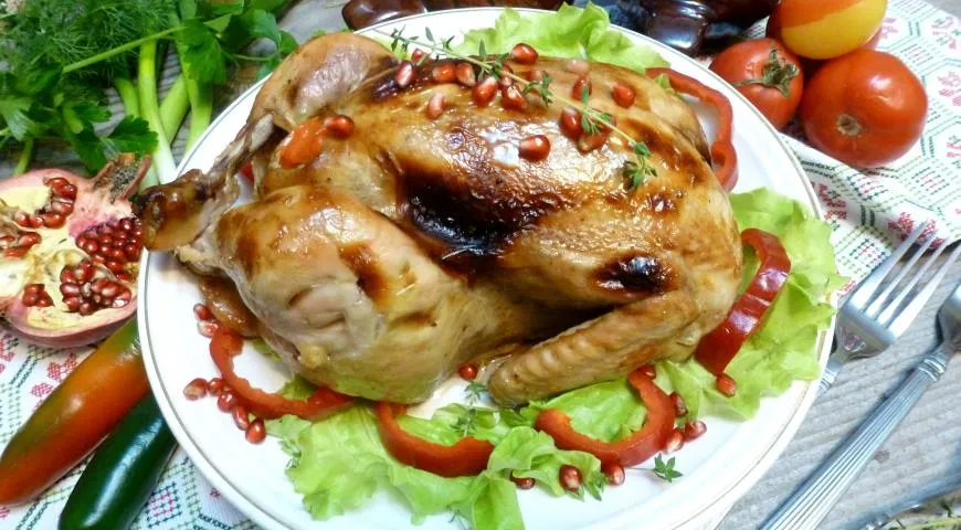 Рецепт курицы, фаршированной сладким перцем с рисом