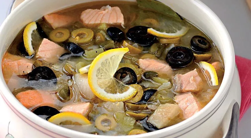 Рыбная солянка рецепт – Русская кухня: Супы. «Еда»