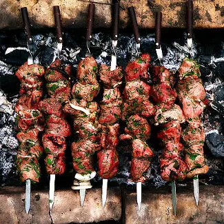 Шашлык из свинины в соевом соусе 