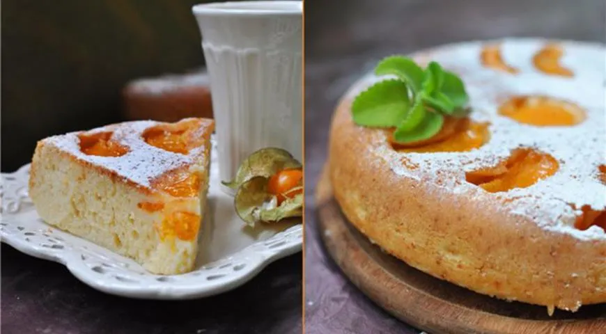 Пирог с консервированными персиками в мультиварке — рецепт с фото пошагово