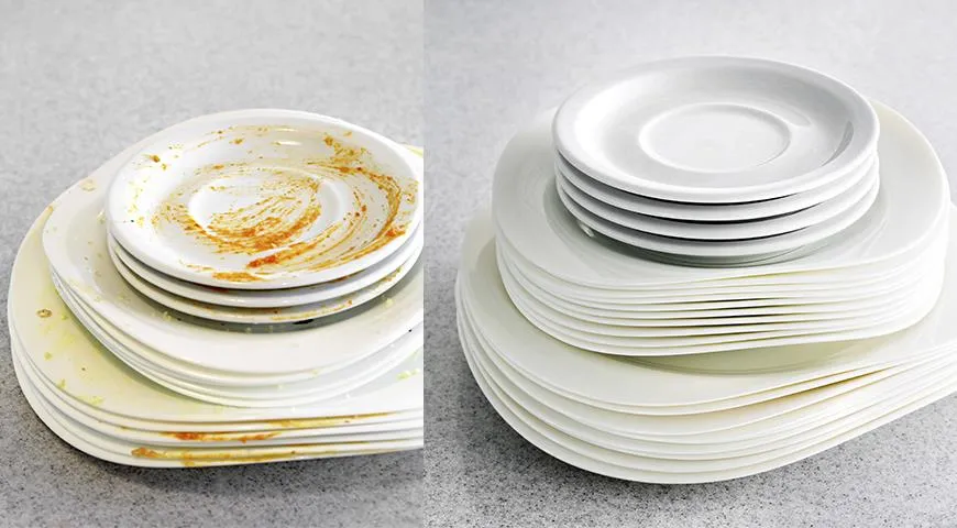 Керамика, стекло, фарфор — неважно, из чего ваша посуда, но она снова блестит
