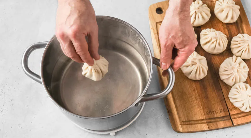 Хинкали с грибами