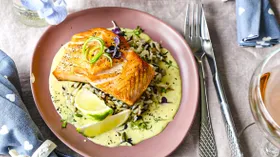 Рецепты с кинзой и лососем