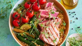 Рецепты с чесноком, фруктами и тунцом