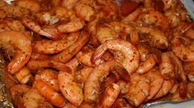 Жареные креветки