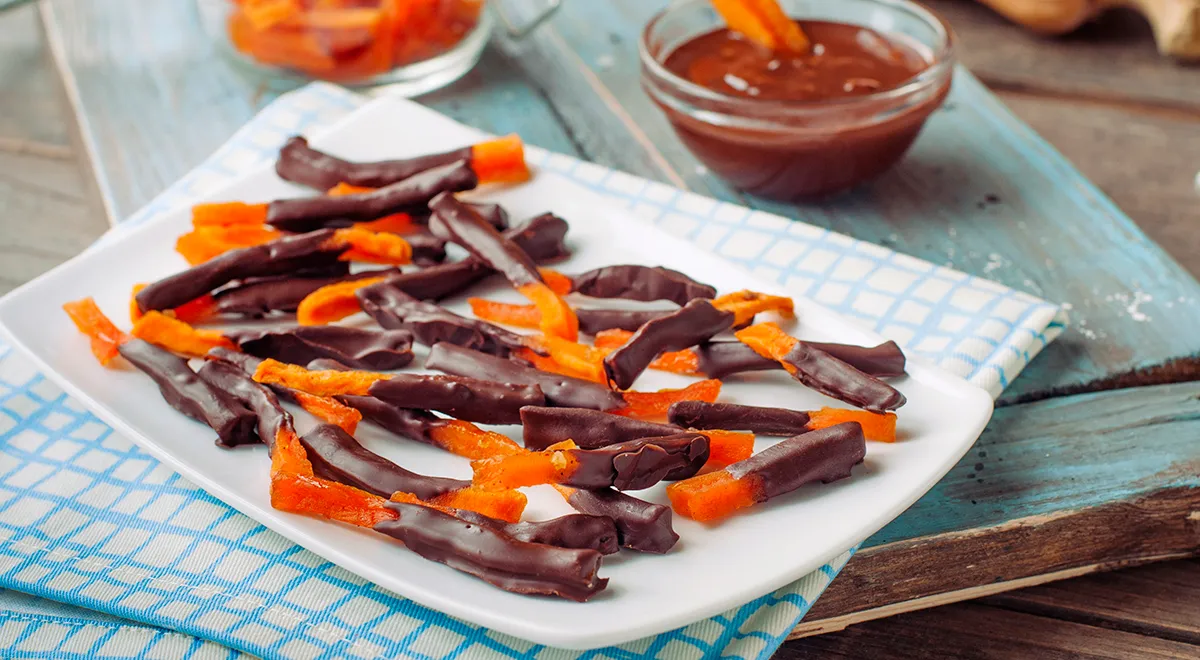 Глазированные цукаты из тыквы в сушилке