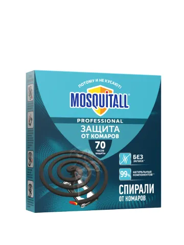 MOSQUITALL Спираль Проф защита от комаров 10шт