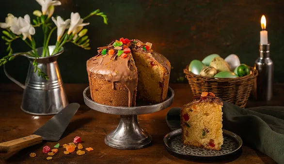 Творожный кулич без дрожжей