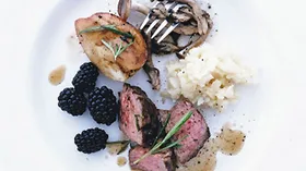 Рецепты с грибами, мясом и фруктами