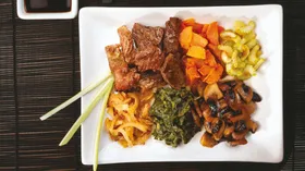 Рецепты с грибами, шпинатом и мясом