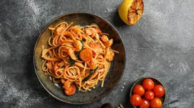 Спагетти с морепродуктами от ресторана FORNETTO