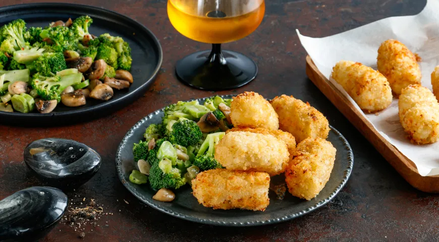 Рыбные крокеты из фарша с рисом