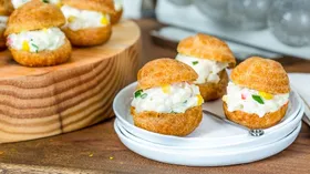 Пирожные заварные на праздничный стол