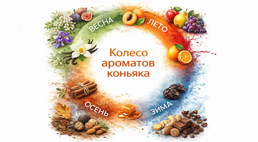 Среди самых узнаваемых и часто встречающихся нот, формирующих характер коньяка, эксперты выделили ваниль, чернослив, карамель, апельсин и абрикос