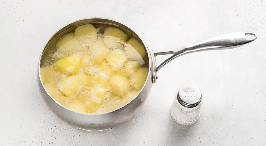 Картофельное пюре с зеленым луком