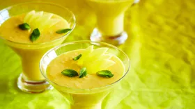 Рецепты с молочной продукцией, фруктами и мятой
