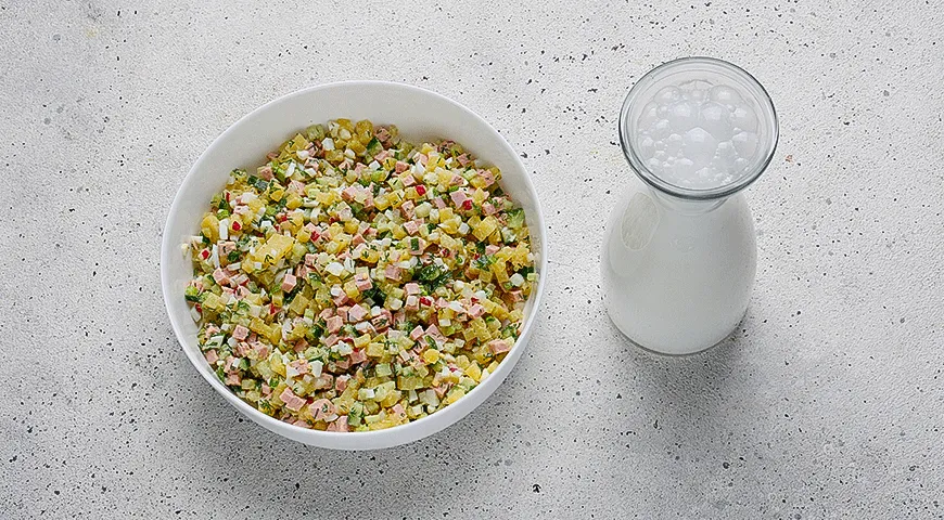 Окрошка на айране