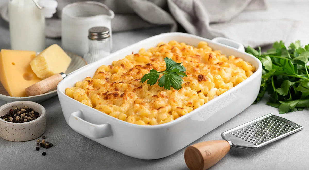 Макароны с сыром в духовке