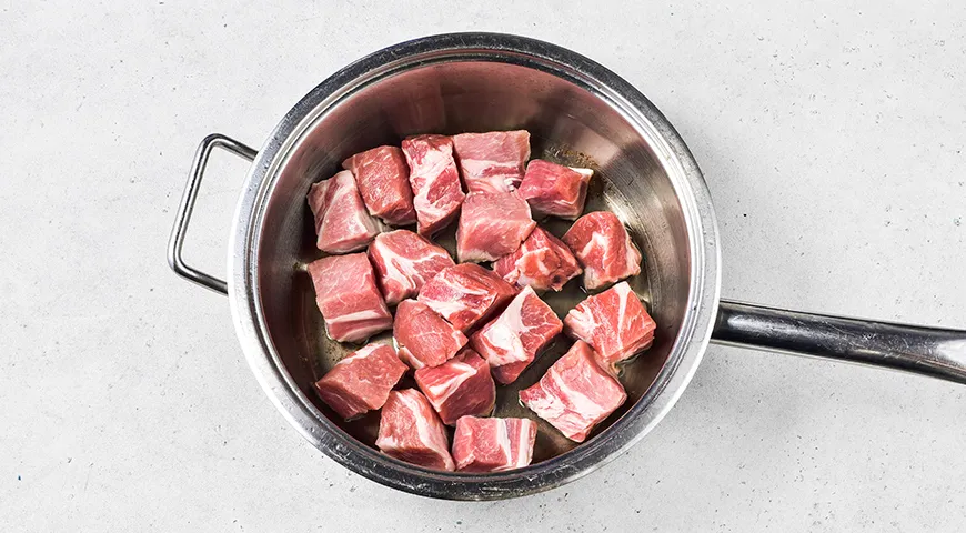 Жареное мясо с картофелем по-грузински