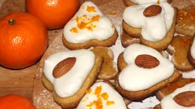 Миндальное печенье с апельсиновым суфле