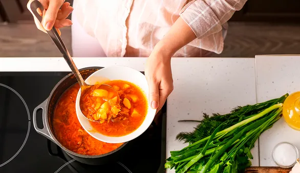 Сколько уксуса добавлять в борщ