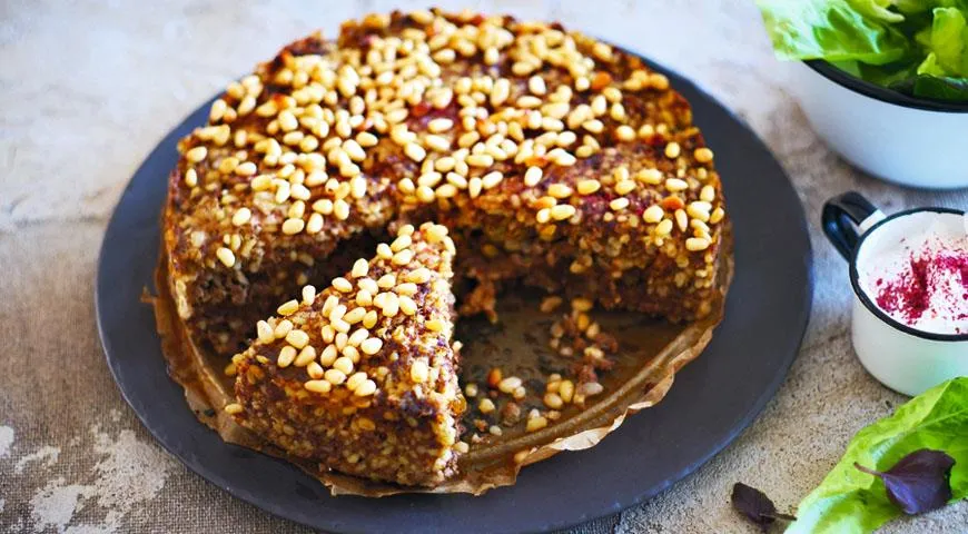 Рецепт запеченного киббе с булгуром