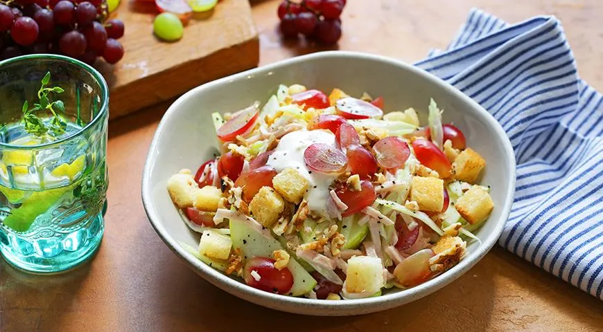 Летний салат с ветчиной и яблоками рецепт – Австралийская кухня: Салаты. «Еда»