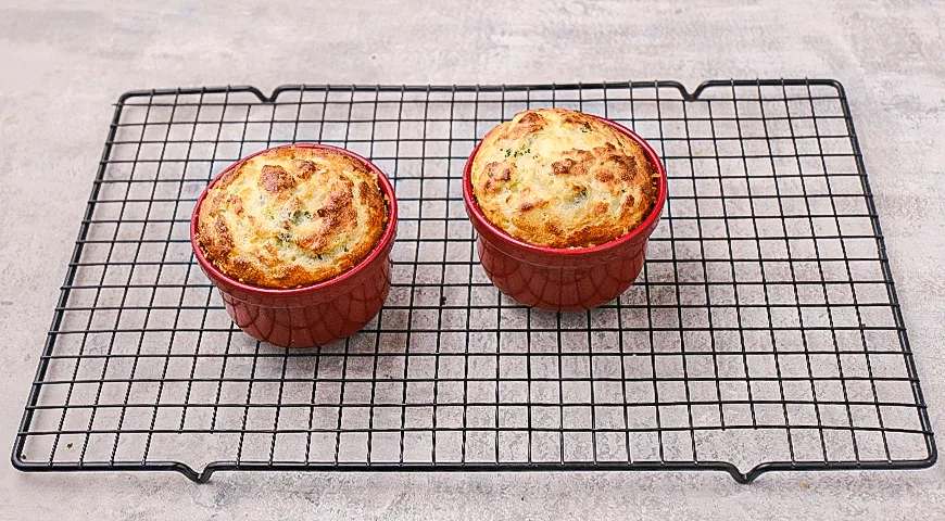 Сырное суфле с брокколи