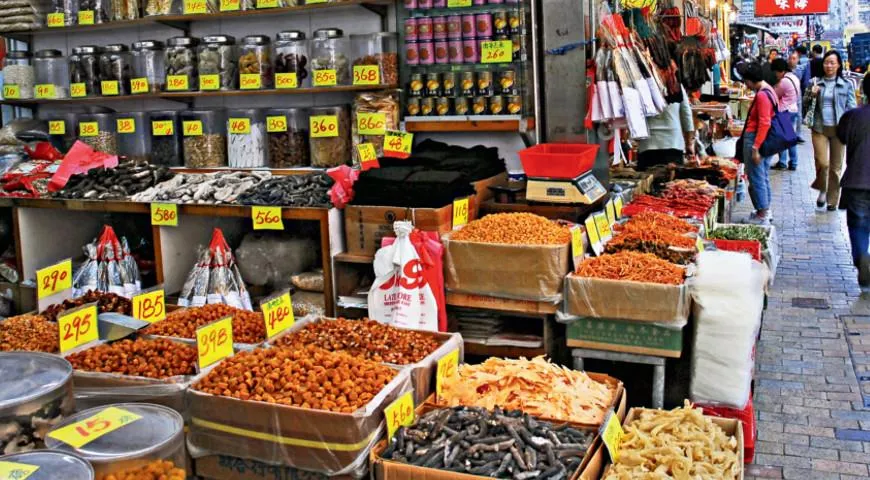 Рынок в Гонконге