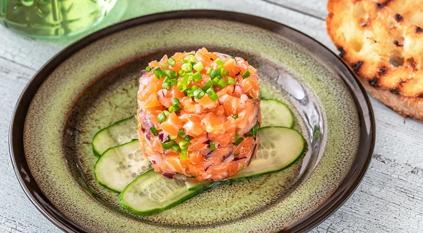 Тартар из семги