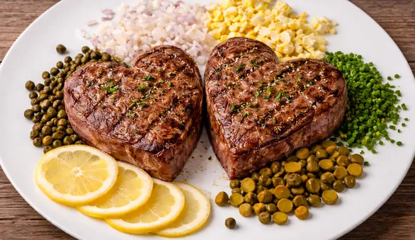 Валентинки из вагю: к 14 Февраля в Москве появились стейки в форме сердечек