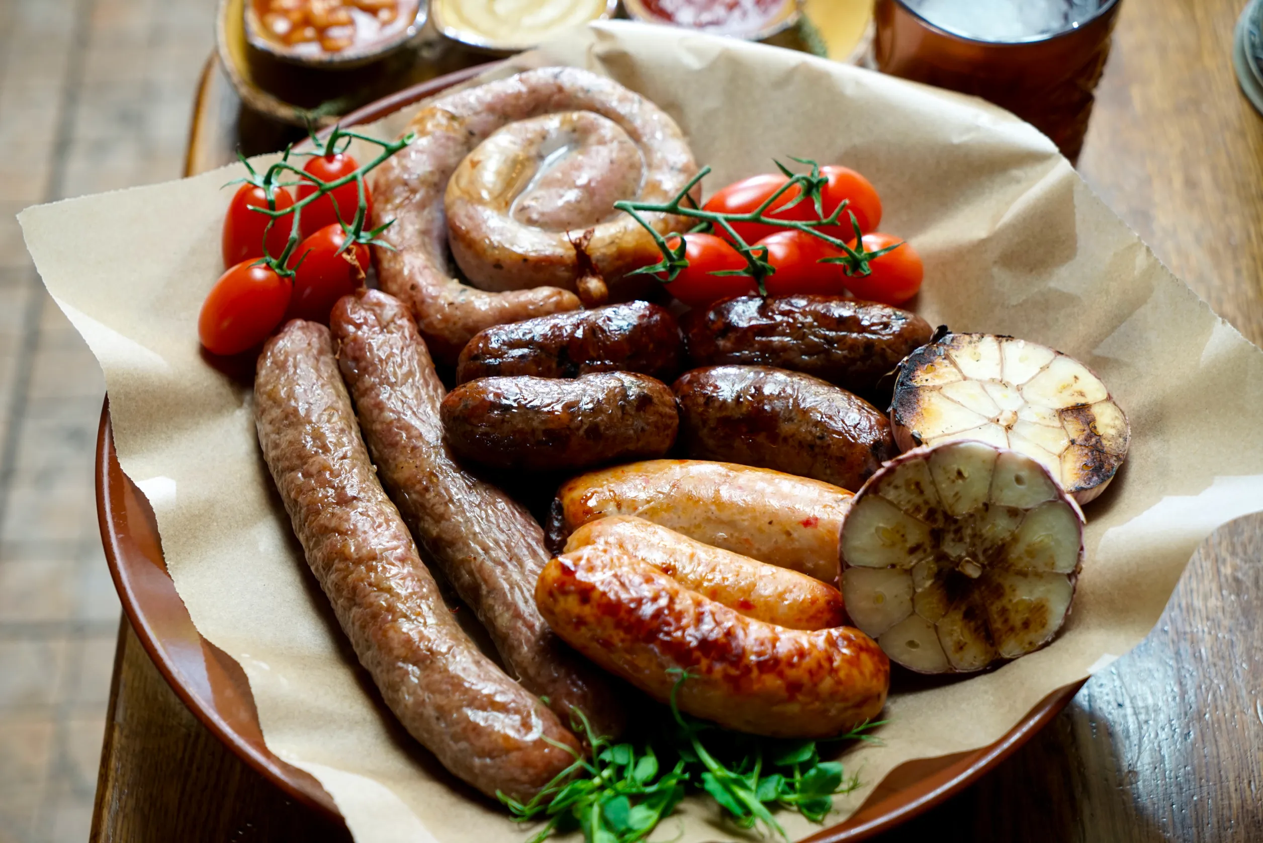 Фото: Ассорти из четырех видов домашних колбас «Кельтское застолье»