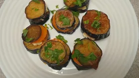 Башенки из баклажанов