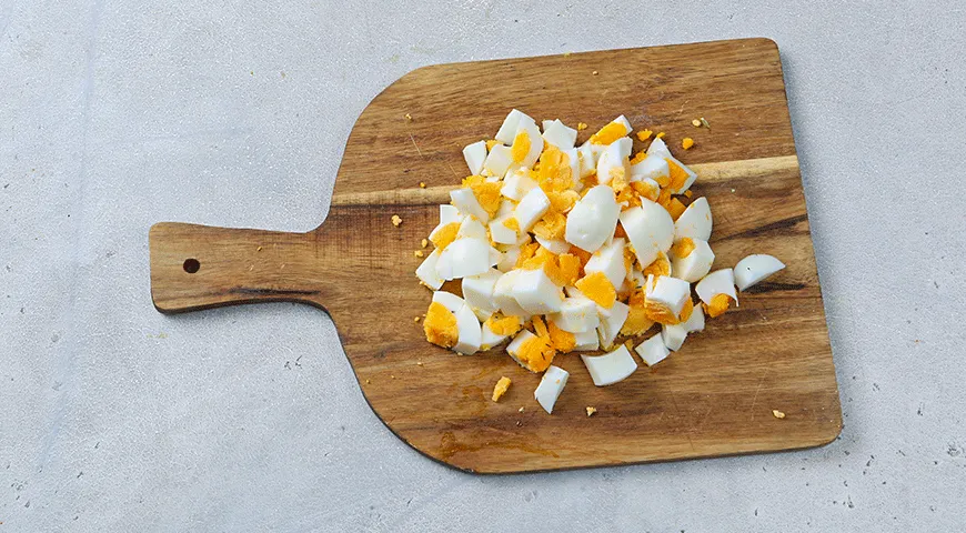 Ржаной тост с яичным салатом