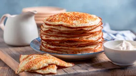 Пышные блинчики на молоке