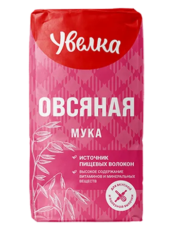 УВЕЛКА Мука овсяная 450г бум/уп(Злак КХП):4