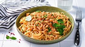 Макароны по-флотски с куриным фаршем