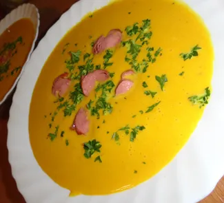 Острый крем-суп из тыквы